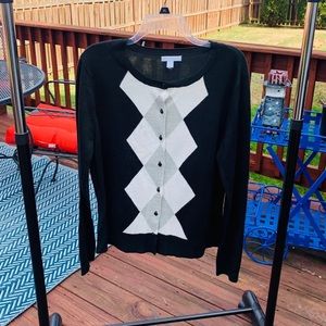 Black sweater cardigan